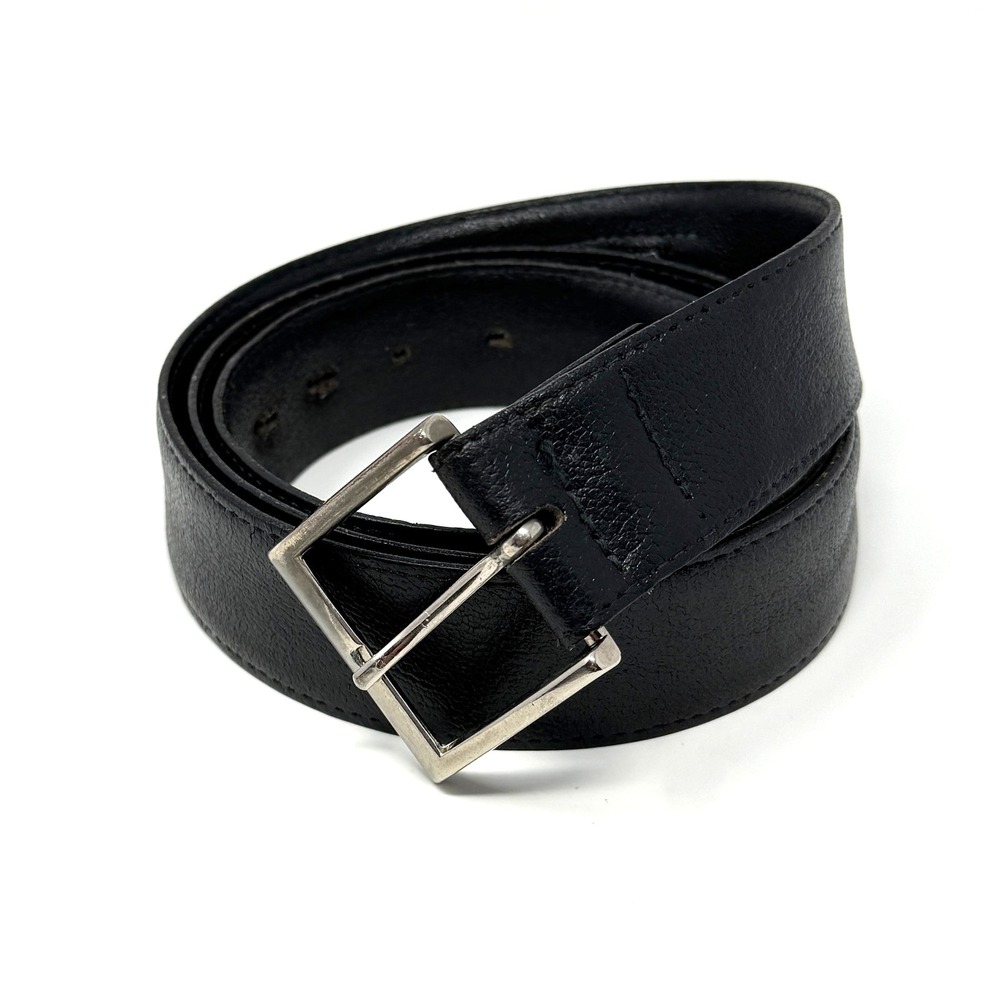 Buxton 3065 Safety Money Belt Vintage Leather Hidden Zipper Black Size 40 USA